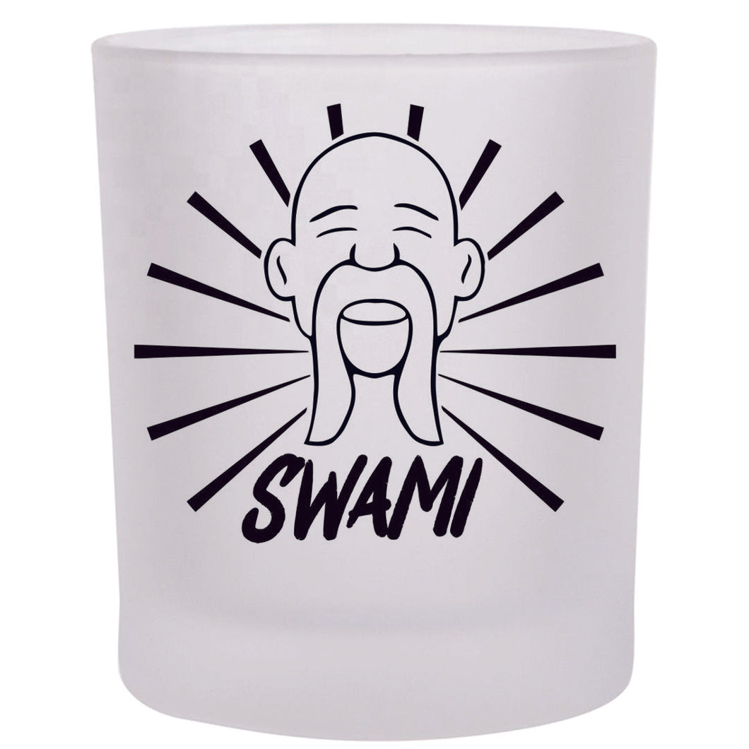 Swami B Frosted Rocks Wiskey Glass